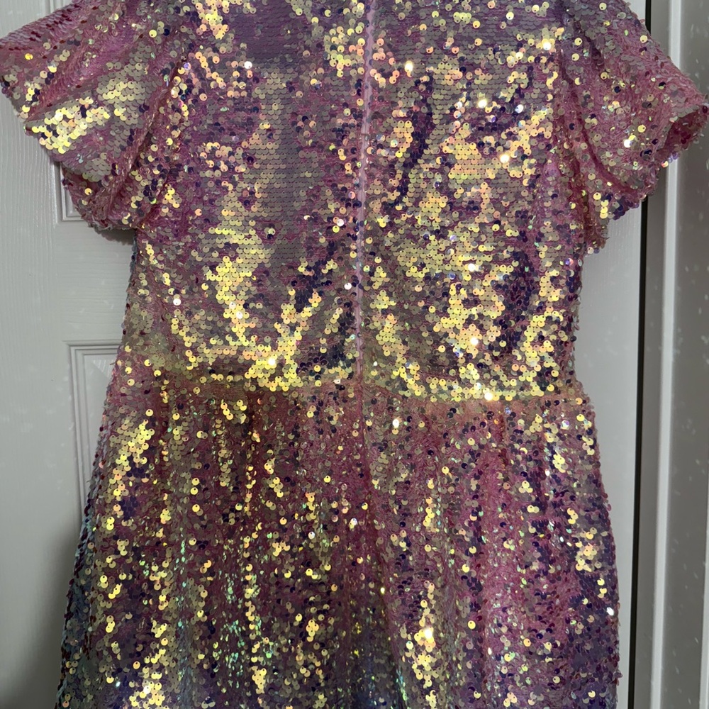 Lola + The Boys Pink and Gold Dance Costume